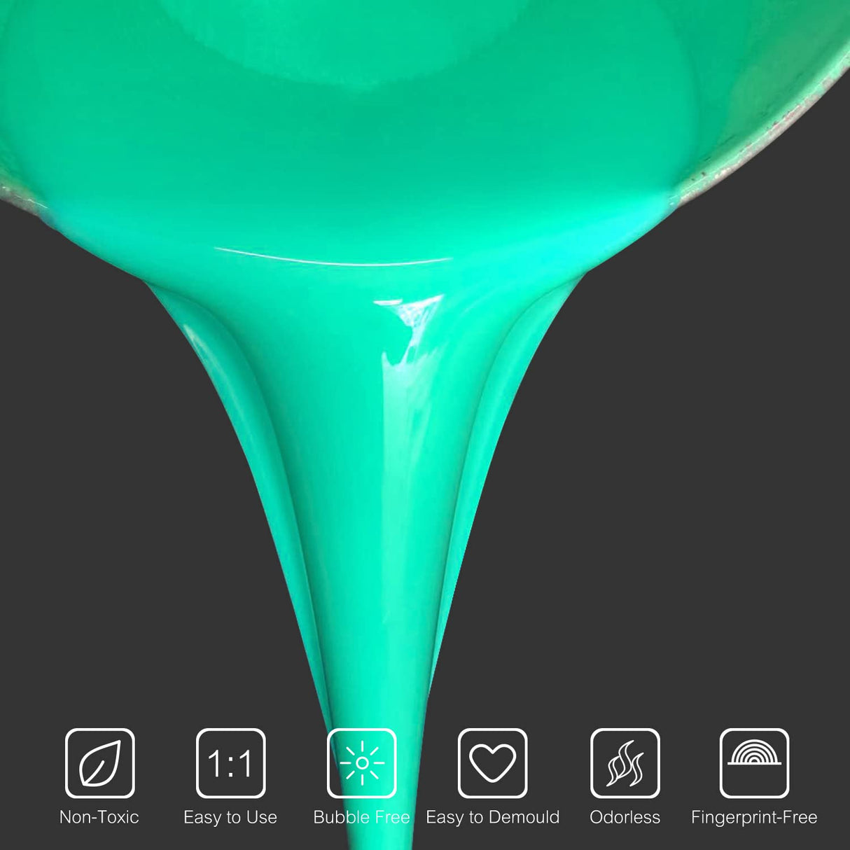 Silicone Mold Making Kit - 1 Gallon Liquid Silicone Rubber 15A with Adjustable Mold Housing - Fast Cured Easy 1:1 Mixing Ratio Silicone Casting for DecorRom