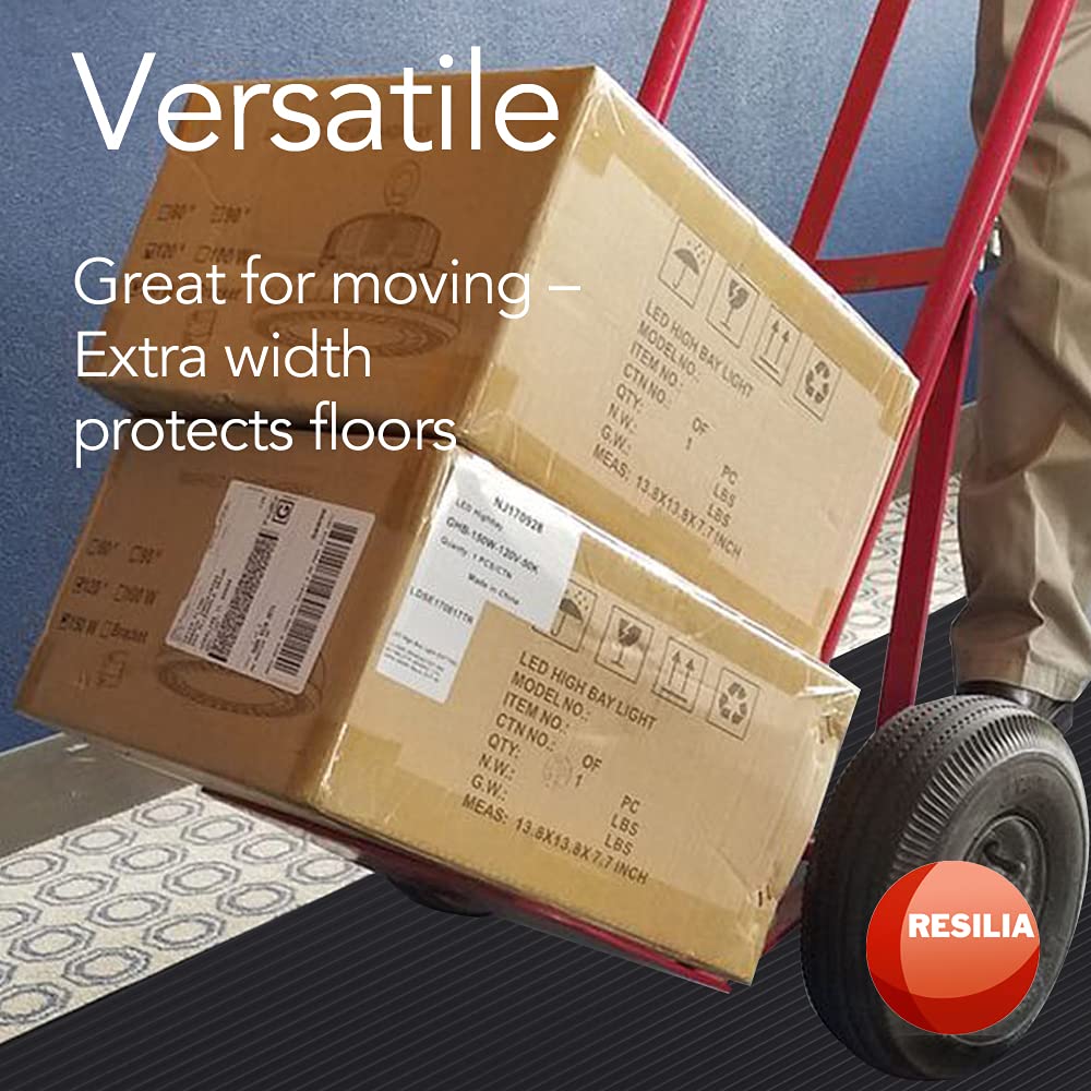 Resilia - Utility Runner- 24 inch Wide Black Plastic- Embossed Wide Rib Pattern - Tool Box Liner, Garage Drawer & Shelf Organization, Workbench RESILIA