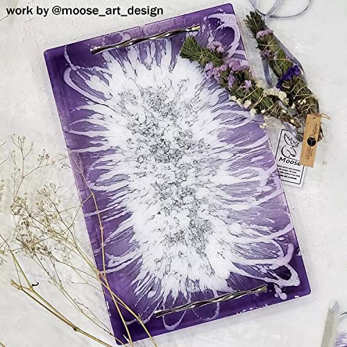 RESINWORLD Silicone Large Deep Flat Tray Mold with Handles, Rectangle for Resin Casting, ResinWorld