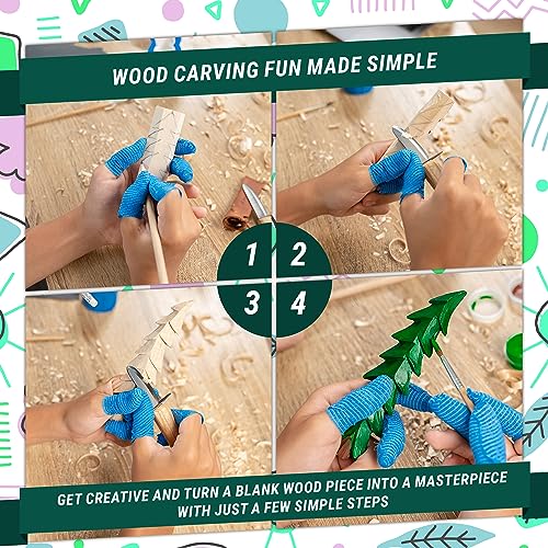 BeaverCraft Wood Carving Kit for Kids & Beginner DIY08 - Wood Whittling Kit for Kids Woodworking Starter Kit Hobby Kits for Boys Wood Crafts Projects - WoodArtSupply