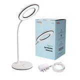Miady LED Desk Lamp Eye-Caring Table Lamp, 3 Color Modes with 4 Levels of Brightness, Dimmable Office Lamp with Adapter, Touch Control Sensitive, Miady