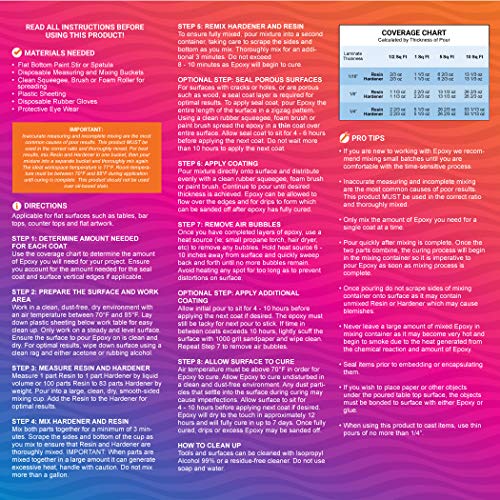 Craft Resin Epoxy Resin Kit for Beginners with Resin Molds, Table Top Art Resin Jewelry Casting DIY Tumblers & Wood 1 Gallon 2 Part Resin Epoxy Kit Better Boat