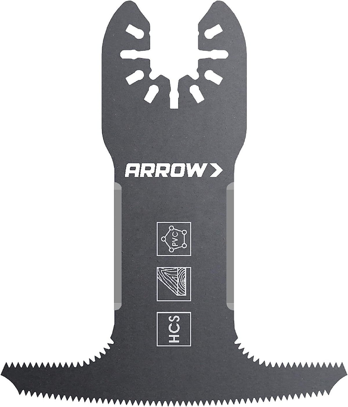 Arrow OSC109-1, 4-IN-1 Drywall Oscillating Tool Blade for Electrical Outlet Boxes, Recessed Lights, PVC, Universal, Fits Most Multitools Arrow Fastener