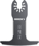 Arrow OSC109-1, 4-IN-1 Drywall Oscillating Tool Blade for Electrical Outlet Boxes, Recessed Lights, PVC, Universal, Fits Most Multitools Arrow Fastener