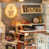 TuKIIE DIY Miniature Dollhouse Kit, 1:24 Scale Wooden Mini Christmas Doll House Accessories with Furniture for Kids Teens Adults(Forest Times) TuKIIE