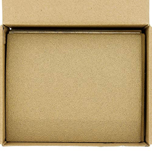 Dura-Gold Premium 80, 120, 150, 220, 240, 320, 400, 600, 800, 1000 Grit 1/4 Sheet Size Gold Sandpaper with Hook & Loop Backing, 5.5" x 4.5", 4 Each Dura-Gold