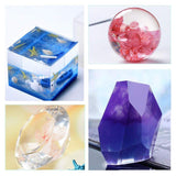 32 OZ Epoxy Resin Clear for Resin Molds, Resin Epoxy Starter Kit, 2 Part Resin for for Jewelry- Including Resin and Hardener (Each 16OZ) with 4 pcs PUDUO