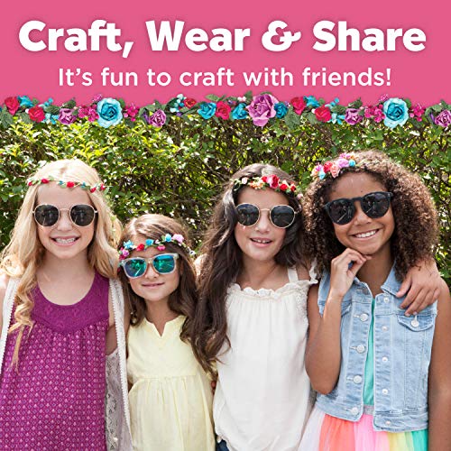 Creativity for Kids Flower Crowns Craft Kit - Create 4 Hair Accessories Creativity for Kids