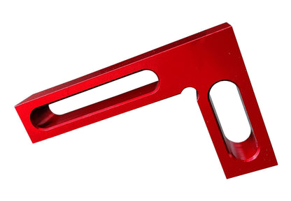 Lkonwee 90 Degree Mini Positioning Square, Small Pocket Right Angle Clamps Woodworking Carpenter Tool, Check Square on Carpenter Cutting Tools (Red) - WoodArtSupply