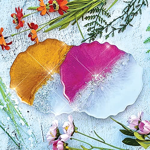 ArtSkills Epoxy Resin Kit for Beginners, Clear Craft Resin Art Kit with Silicone Molds, Alcohol Inks, Glitter, Mica Powder & Accessories, 41 pc - WoodArtSupply