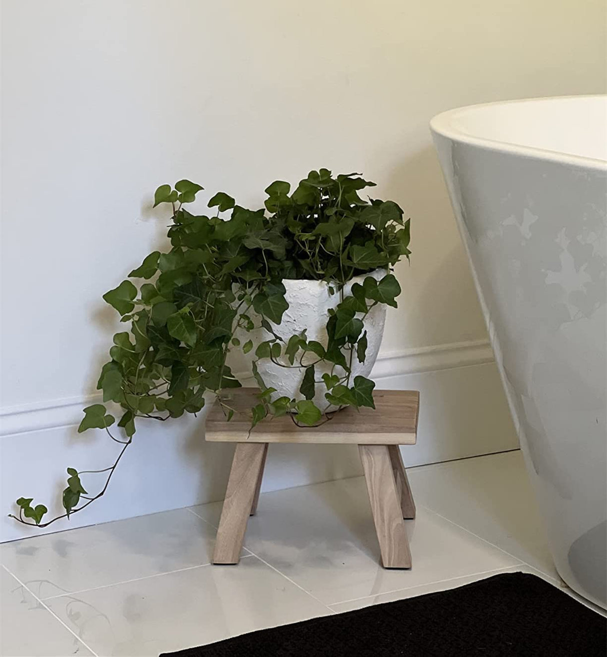 Golden Sun WM Unfinished Step Stool Footstool Wooden 11 inch for Kids Adults Plant Stand Plant Stand Fishing Stool Wood Small Golden Sun WM