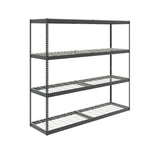 MonsterRax Heavy Duty Garage Shelving - 24" x 92" x 84" - 500 lbs/Shelf - Adjustable 4 Tier Metal Utility Shelves - High Grade Steel Storage Rack for MonsterRAX Storage Solutions