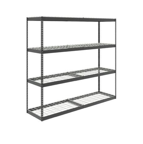 MonsterRax Heavy Duty Garage Shelving - 24" x 92" x 84" - 500 lbs/Shelf - Adjustable 4 Tier Metal Utility Shelves - High Grade Steel Storage Rack for MonsterRAX Storage Solutions