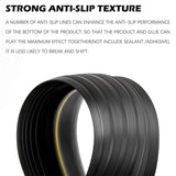 Universal Garage Door Bottom Threshold Seal Strip,Weatherproof Rubber DIY Weather Stripping Replacement, Not Include Sealant/Adhesive (20Ft, Black) Papillon
