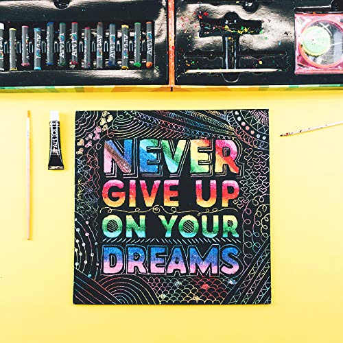 Art 101 USA Ultimate Scratch Art Combo Kit with 41 Pieces in a Colorful Carrying Case, Multi Art 101 USA