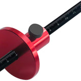 Wheel Marking Gauge, European Style Aluminum Alloy Scriber Woodworking Mortise Parallel Scribing Tool with Knurled Knob, Metric and Inch Scales Fafeicy