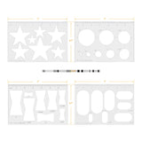 Hecfu 8 in 1 Router Template for Woodworking, Router Jig Bowtie Template, Bowtie Router Template Jig Kit, Butterfly Inlay Template Decorative Hecfu