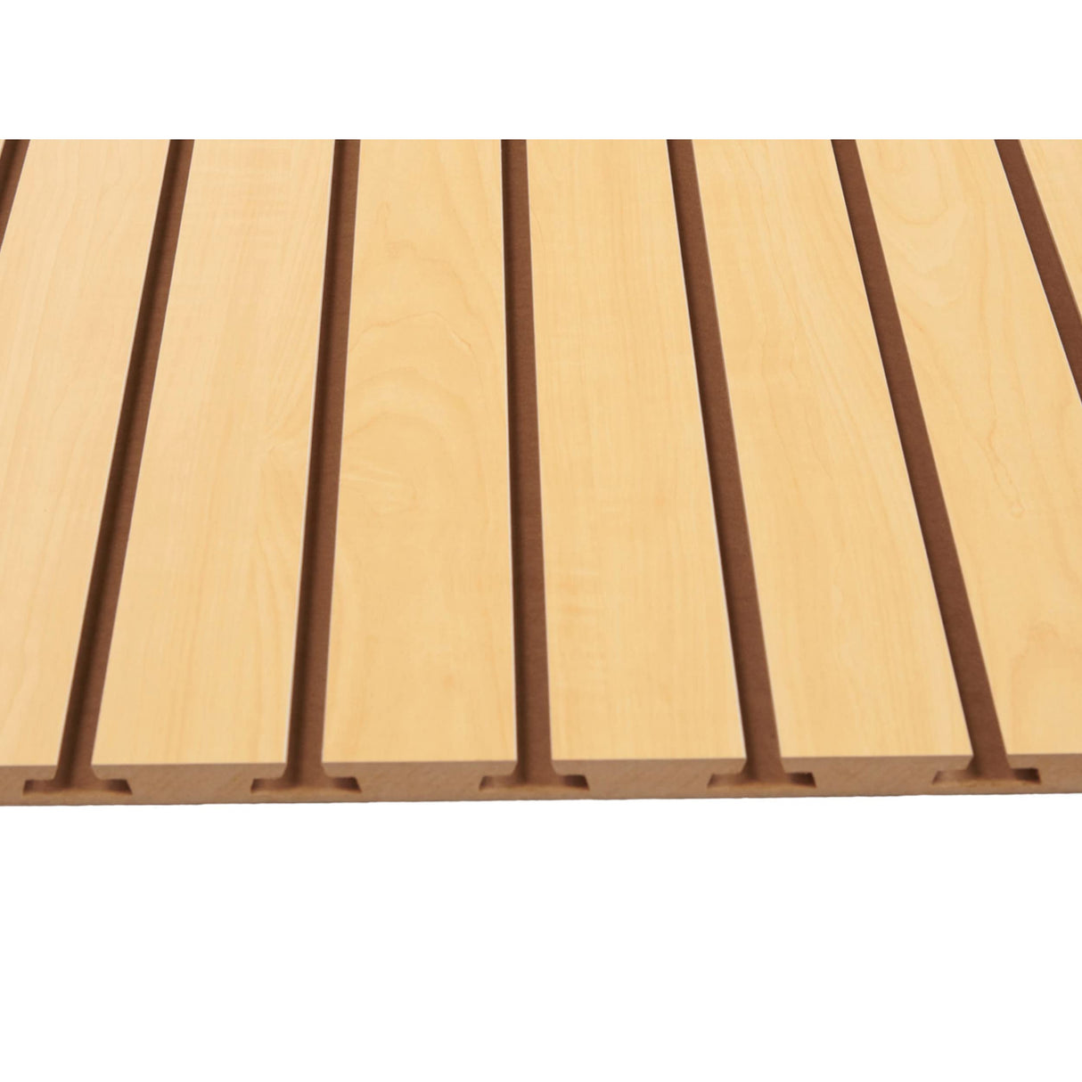 SSWBasics 4 ft x 2 ft Horizontal Maple Slatwall Easy Organizer Panels (24"H x 48"L) - Pack of 2 - Perfect for Retail Store, Garage Wall, and Craft SSWBasics