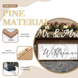 Last Name Signs for Home | Personalized Framed Wooden Family Name Sign for Home Decor Wall | Custom Wood Signs | Monogram Name Wall Decor | YATIE