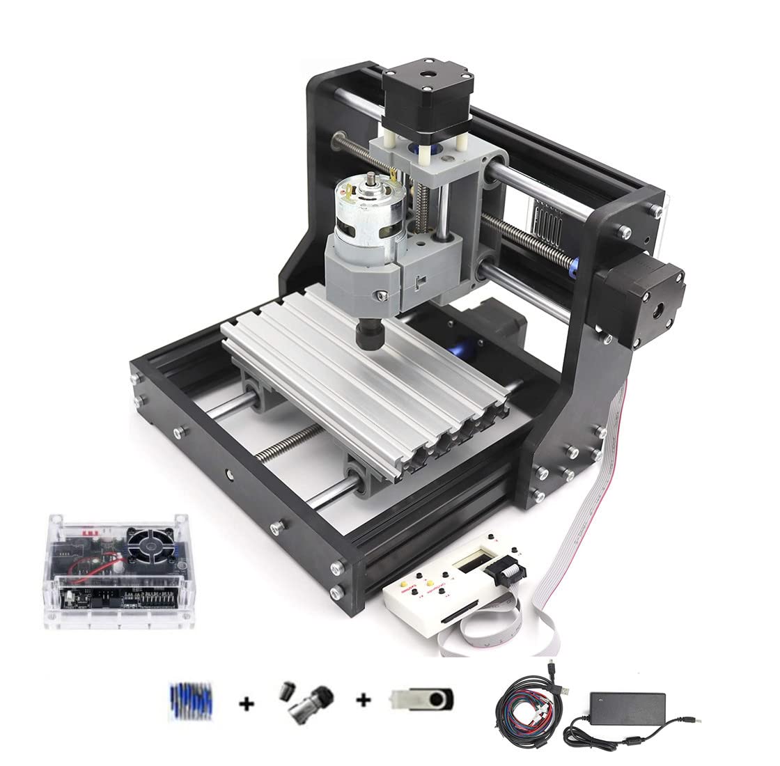 CNCTOPBAOS 1610 PRO CNC Milling Machine,with GRBL Offline Controller,3 Axis Desktop DIY Mini CNC Router Kit Engrave Carving PVC,PCB,Acrylic,Wood CNCTOPBAOS