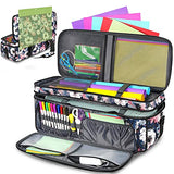 Double-Layer Carrying Case for Cricut Maker 3, Maker, Explore Air 2, Explore 3, Die Cut Machine, Water Resistant Carrying Bag with Cutting Mat YOREPEK