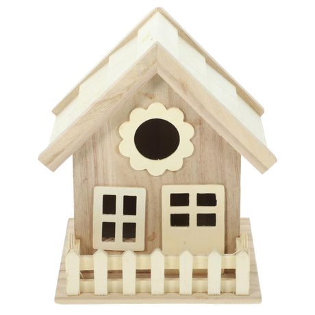 Toddmomy House Bird Nest Unfinished Wood Birdhouse Kits Unpainted Bird Houses Wooden Bird House Bird Houses for Outdoor Delicate Bird House Unpainted Toddmomy