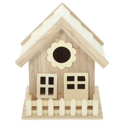 Toddmomy House Bird Nest Unfinished Wood Birdhouse Kits Unpainted Bird Houses Wooden Bird House Bird Houses for Outdoor Delicate Bird House Unpainted
