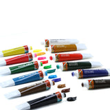 Transon 20pcs Artist Painting Brush Set and Acrylic Paint Set 12-Color with 3 Paint Brushes TRANSON