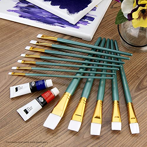 Royal Brush Manufacturing Royal and Langnickel Zip N' Close 12-Piece Brush Set, White Taklon Royal Brush Manufacturing Company