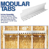 Modular Clamp Rack Assortment with 1 each F-Clamp Rack • 1 each Bar/Parallel Clamp Rack and 1 each Pipe Clamp Rack Included • Easy and Quick to Align Fulton Woodworking Tools