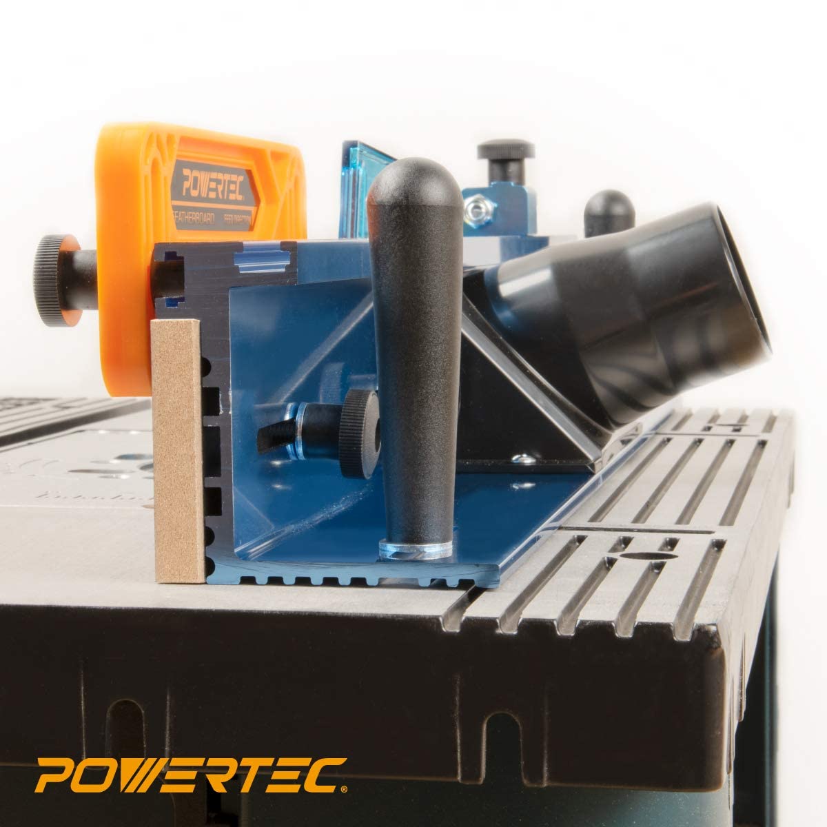 POWERTEC 71536 Deluxe Router Table Fence System 3-3/8” Tall 24" Long - WoodArtSupply