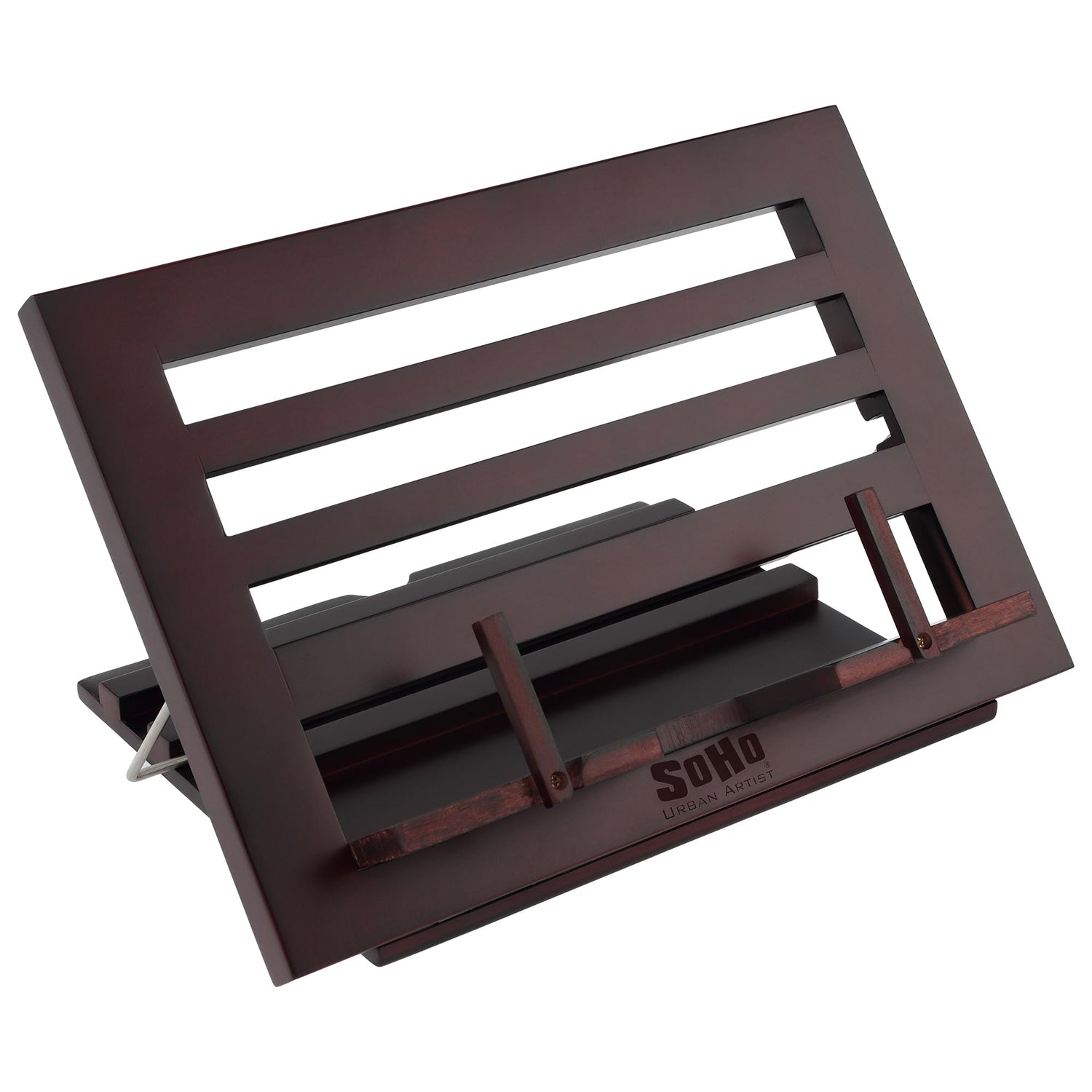 SoHo Urban Artist Tabletop Desk Easel for Painting - Mahogany Finish, Stylish Display Stand with Bookrest Soho Urban Artist