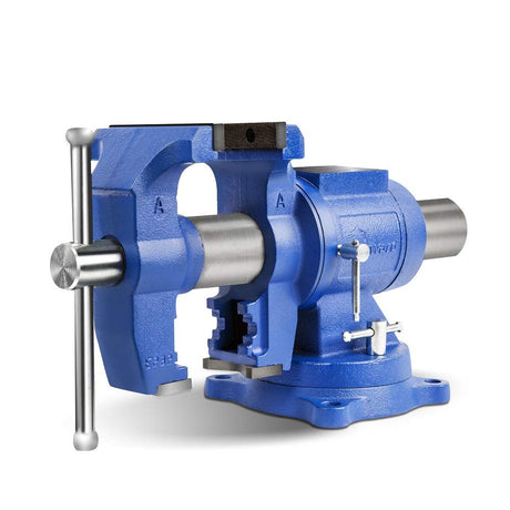 Forward DT08125A 5-Inch Heavy Duty Bench Vise 360-Degree Swivel Base and Head with Anvil (5", Ductile Iron) Forward