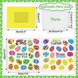 chiazllta 24 Packs Easter Kids' Craft Kits DIY Picture Frame Craft Spring Easter Art Activities Home School Classroom Game Bulletin Board Easter chiazllta