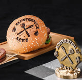 Customizable Brass Branding Iron for Burger Buns and Food Art TPFOON