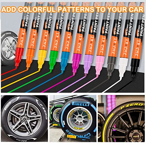 Paint Markers 24 Colors Oil-Based Paint Pens Paint Markers Waterproof Never Fade,Quick Dry Permanent Marker Pen Set For Rocks colpart