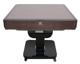 Ultra-Thin Automatic Mahjong Table Roller Coaster Style, 36mm American Style Tiles Built-in Hard Table Cover Set of 4 19'' Wooden Pushers & Racks usamjtable