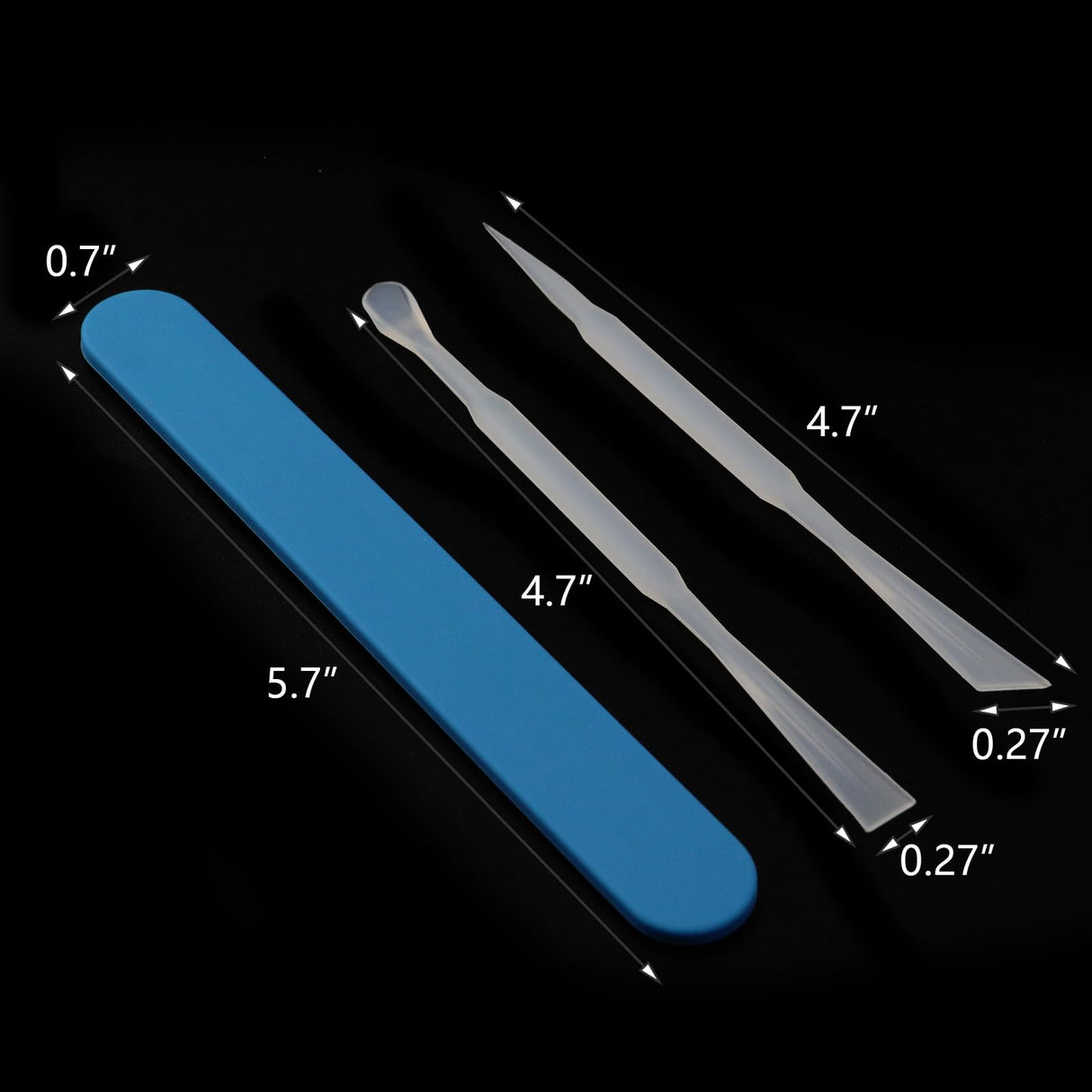 Meprotal 3pcs Silicone Stir Sticks Resin Silicone Stirring Rods, 5pcs Silicone Scoop, 5pcs Poke Needles for Mixing Resin, Facial Makeup, Jewelry Meprotal