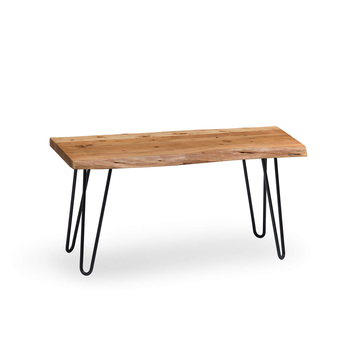 Alaterre Furniture Hairpin Bench, 36 Inch, Natural Alaterre Furniture