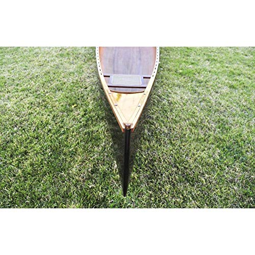 Old Modern Handicra's Wooden Canoe Dark, Stained Finish, Real Canoe, 18', Natural Wood Old Modern Handicra's