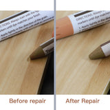 DEWEL Furniture Markers Touch Up, Upgrade Wood Furniture Repair Kit, Premium Wood Scratch Repair Markers and Wax Sticks for Wood Stains Scratches DEWEL