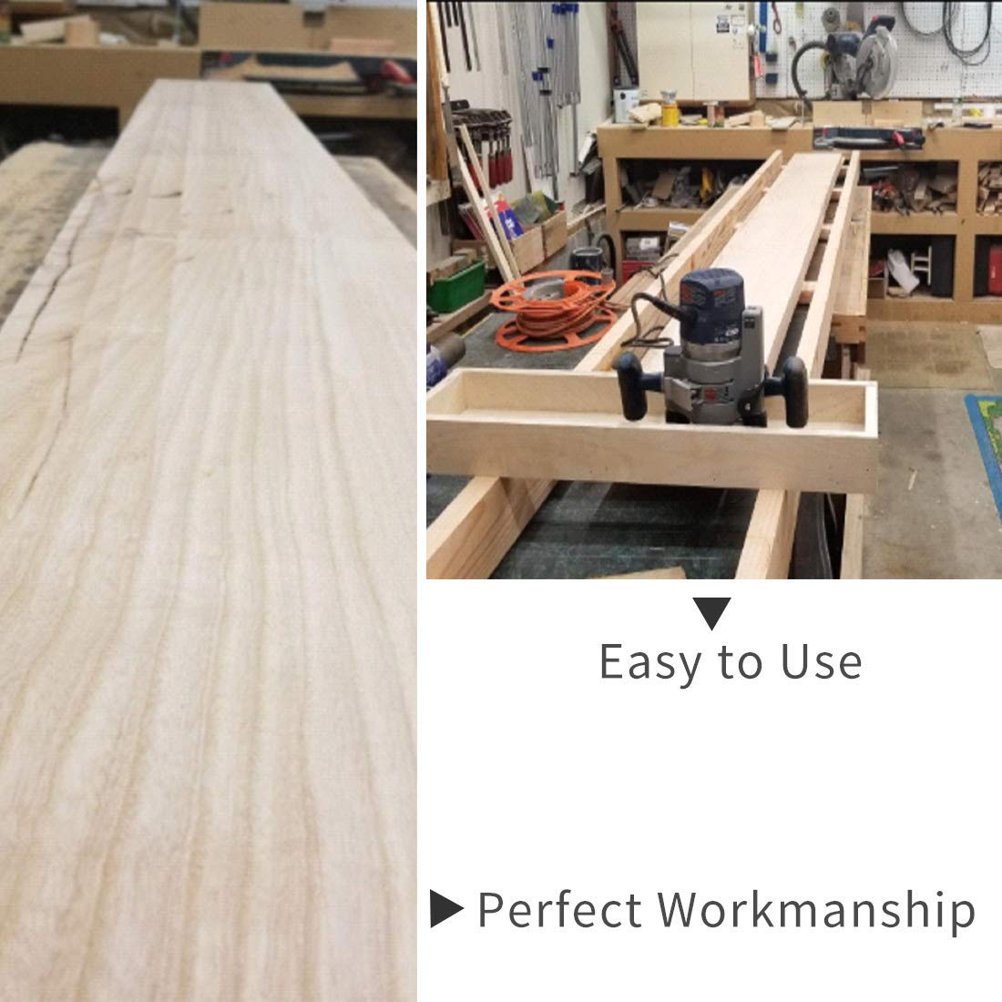 CNC Spoilboard Surfacing Router Bit 1/2" Shank, Slab Flattening Router Bit Carbide Planer Router Bits Wood Milling Cutter Planing Tool Woodworking BINSTAK