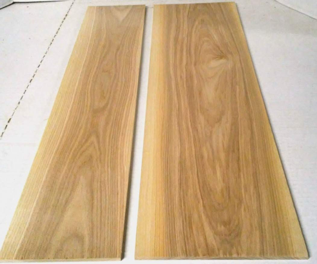 Pack of 2 Black Ash 1/4" Thick, Up to 6" Wide, 24" Long. You Choose Width. Thin Solid Wood Lumber Made by Wood-Hawk (1/4 x 3 x 24) - WoodArtSupply