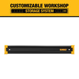 DEWALT Tool Organizer, Mount on Workbench, 20 Inch, Compact Metal Rail, DEWALT Workshop Storage System Compatible (DWST82827) DEWALT