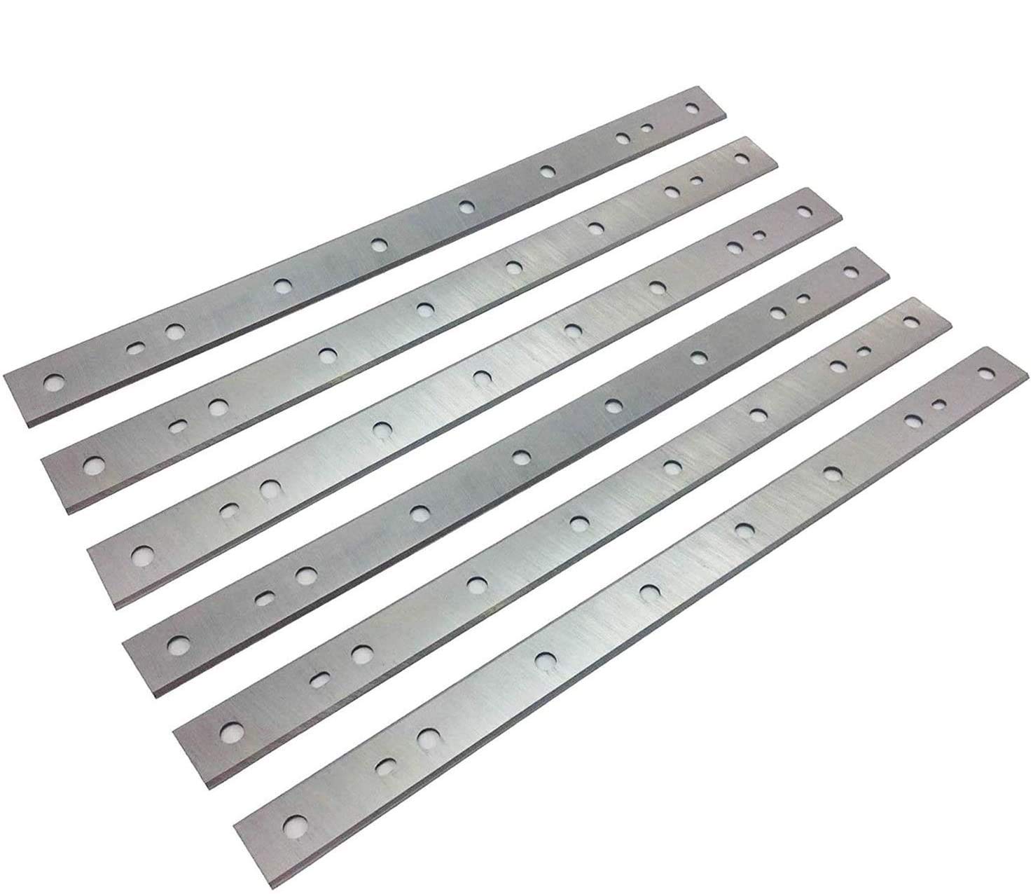 DW734 Planer Blades Knives for DeWalt DW734 7342 Thickness Planers with 12.5 inch HSS Replacement Heat Treated Double edge 2 Set (6 pcs) Asieg Tool