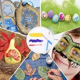 AROIC Paint Brushes Set,110 pcs Nylon Hair Brushes for Acrylic Oil Watercolor Artist Professional Painting Kits AROIC