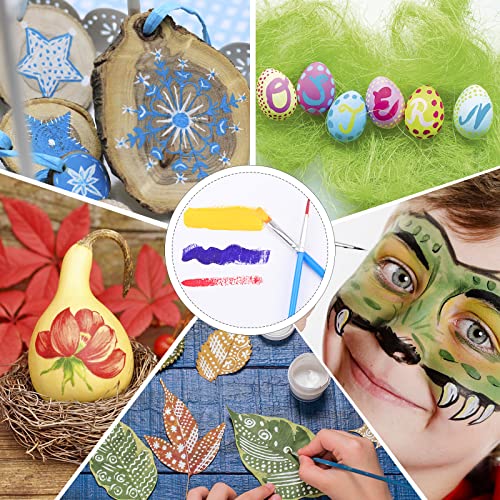 AROIC Acrylic Paint Brush Set, 200 pcs Nylon Hair Brushes for All Purpose Oil Watercolor Painting Artist Professional Kits AROIC