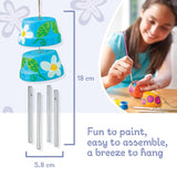 4M Make A Wind Chime Kit - Arts & Crafts Construct & Paint A Wind Powered Musical Chime DIY Gift for Kids, Boys & Girls 4M