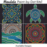 Plaid Traditional Mandala Modern Dot Kit, 14" x 14" Paint by Numbers for Adults and Kids, Easy-to-Follow DIY Crafts, Art Supplies with A Textured Plaid