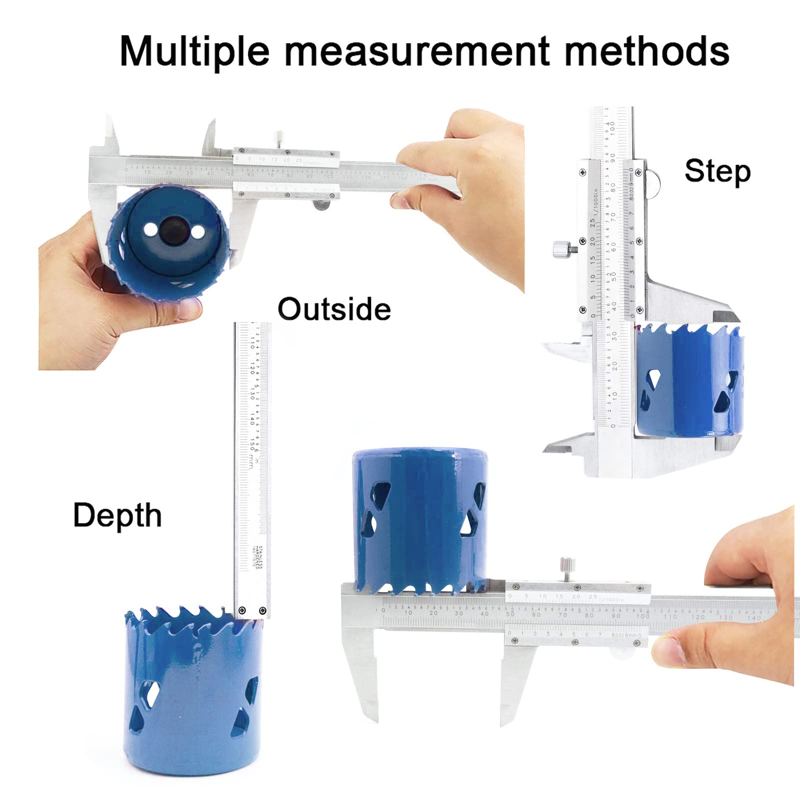 Simhevn Vernier Caliper, 0-6inch/0-150mm Manual Micrometer Caliper, Stainless Steel Non Digital Caliper,0.02mm/0.001" High Precision Caliper, Durable - WoodArtSupply